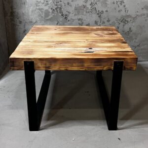 Hairless Horseman Coffe Table - drewno ze stalowymi nogami