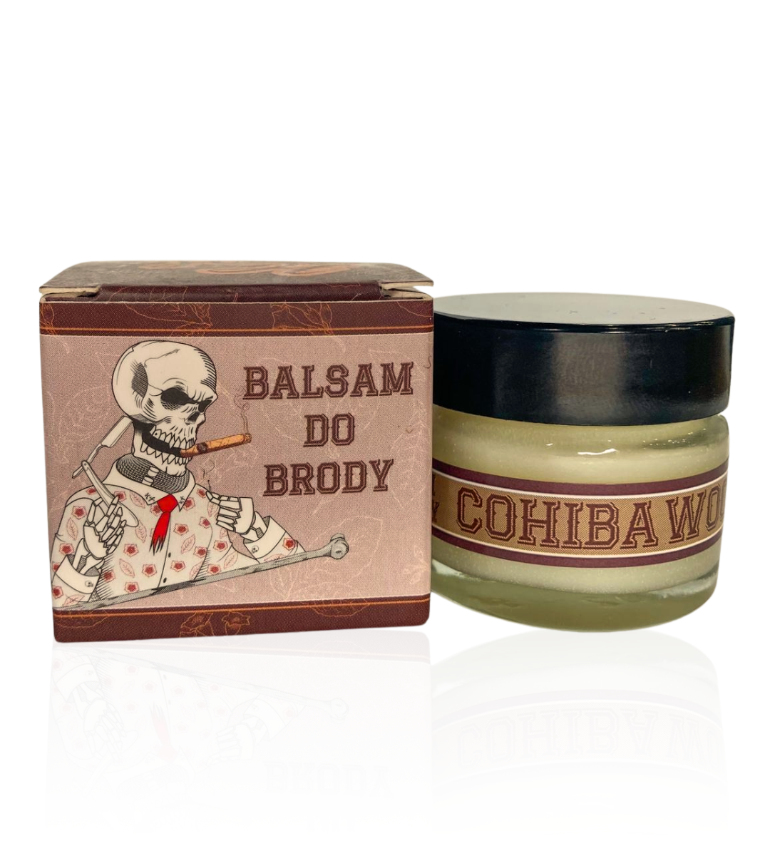 Hairless Horseman Balsam do brody Cygaro z palony Drewnem - BEARD BALM COHIBA WOOD 20ml - obrazek 3