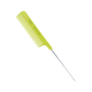Grzebień fryzjerski MIX kolorów NYLON metalowy szpikulec 21.5 cm EUROSTIL