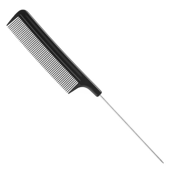 Grzebień fryzjerski metalowy szpikulec EUROSTIL