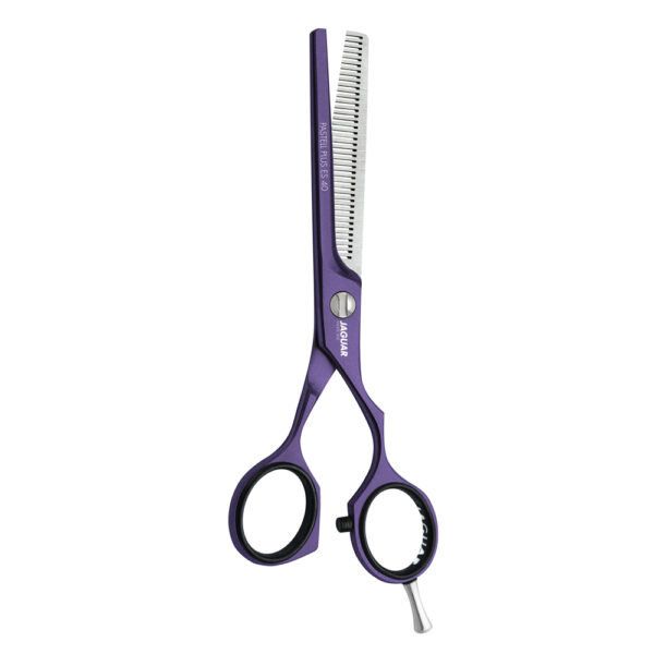 Degażówki fryzjerskie jednostronne Jaguar PASTELL PLUS offset ES 40 5,5" WHITE LINE viola