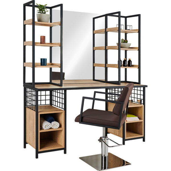 Konsoleta fryzjerska LOFT z nadstawkami - obrazek 3